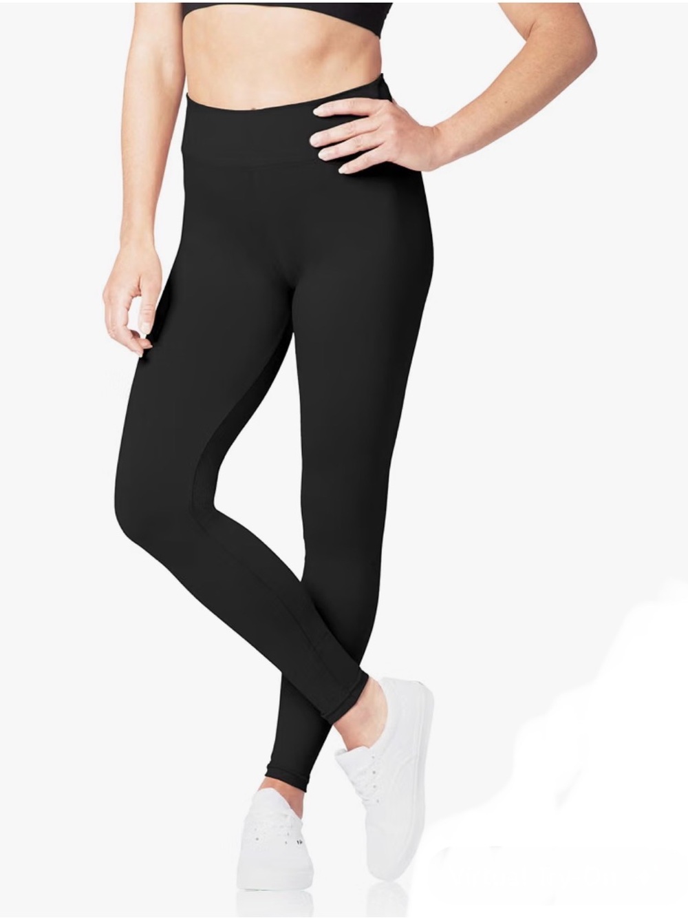 Satina High-Rise Black Women's Active Leggings 16/18 plus size